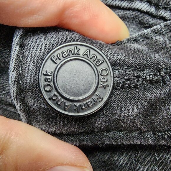 Frank And Oak Jeans Womens 29 Black Debbie Stretch Skinny - Picture 7 of 15